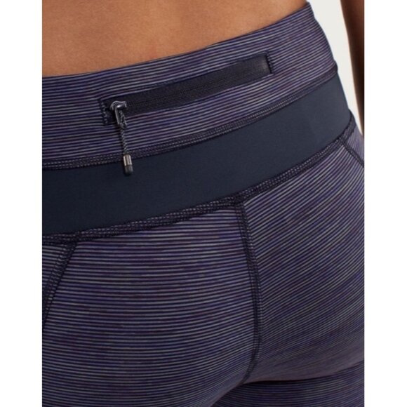 Lululemon Run: Inspire Crop IIWee Are From Space Deep Indigo Multi / Inkwell Siz - Picture 9 of 11